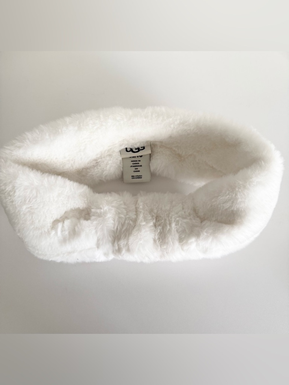 Ugg white fluffy soft headband